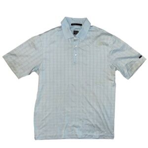 Nike TIGER WOODS COLLECTION Light blue Polo Shirt Collared Short Sleeved
